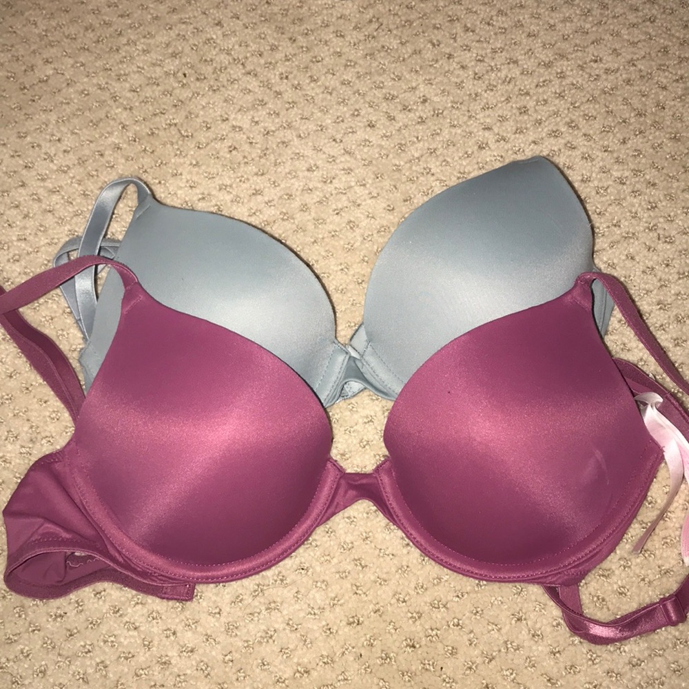 Two Victoria Secret Pink bras